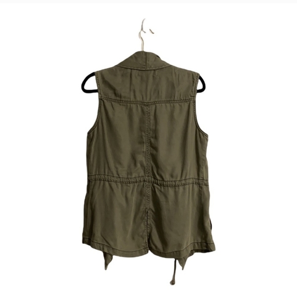 Max Jeans Utility Vest Army Green Size S - Picture 2 of 12